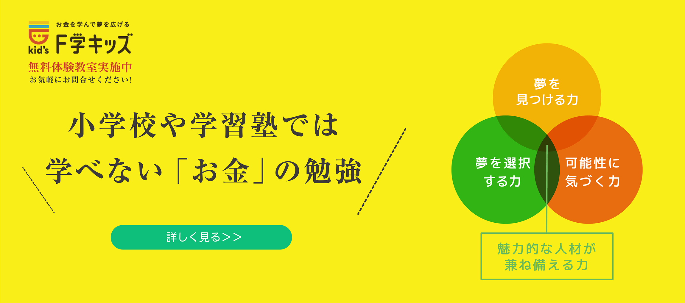 お金を学んで夢を広げる「F学キッズ」